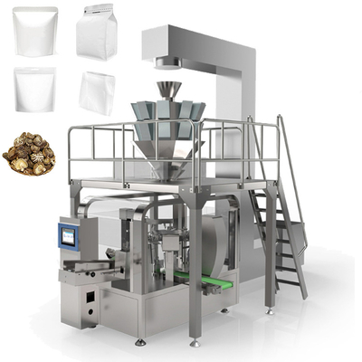 o premade automático levanta-se a máquina de embalagem do saco do zíper para o cogumelo seco