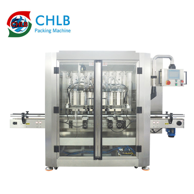 Máquina de engarrafamento de vidro de selagem de enchimento de engarrafamento da cabeça do produto químico de alimento 8 da máquina do líquido automático da água da especiaria